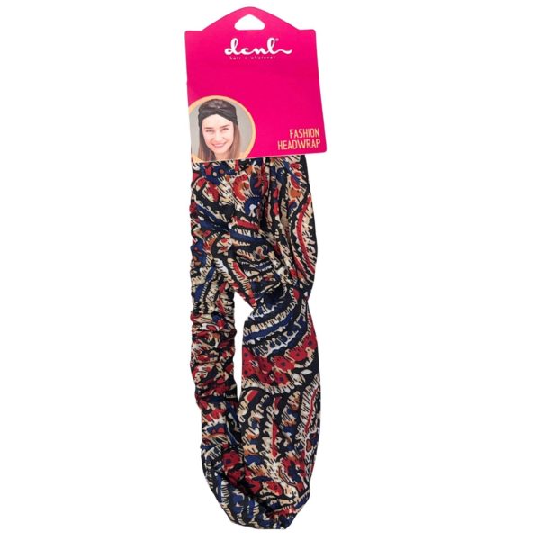 DCNL Red & Blue Pattern Fashion Headwrap