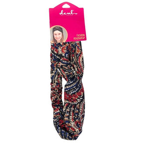 DCNL Red & Blue Pattern Fashion Headwrap