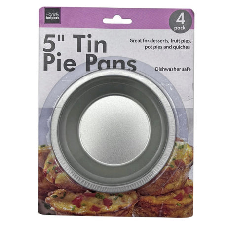 4 Pack 5" Tin Pie Pans