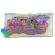 Silver and Pink Holographic Skincare Headband with Bow