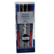 Bruno Visconti 5 Pack 0.5mm Ballpoint Pens in Bicycles & Sneakers Designs