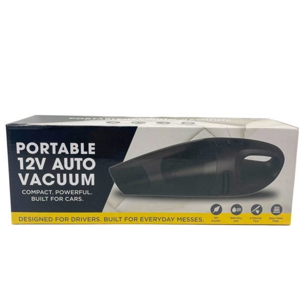 Portable 12V Auto Vacuum Cleaner with Tools