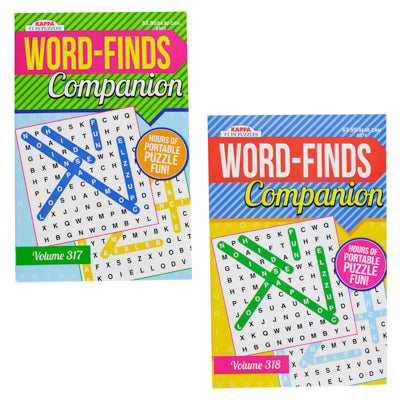 Puzzle Book Companion Wordfind/crossword 3 Asst In Pdqppd $3.95