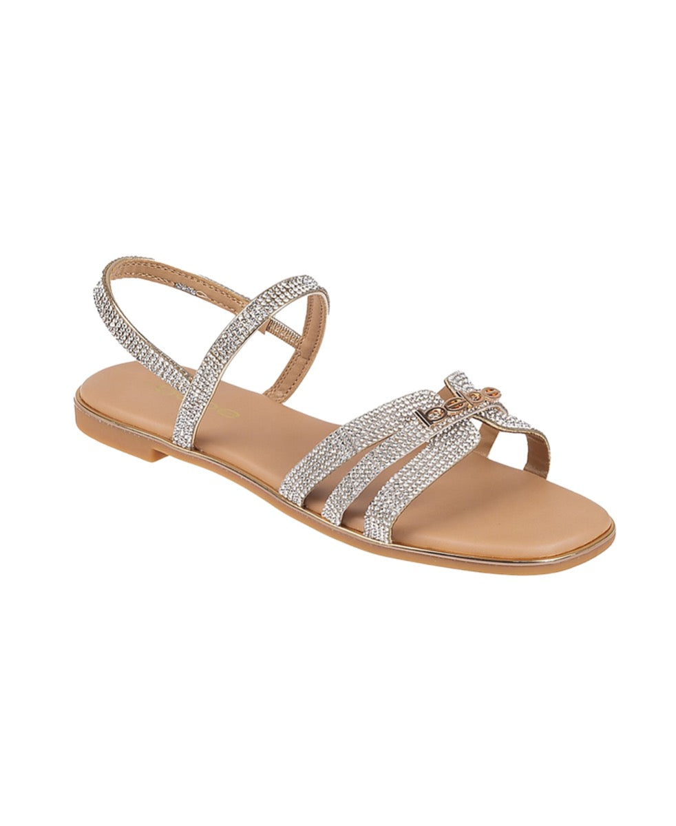 Bebe Women Fashion Strap Sandals w/ Rhinestones