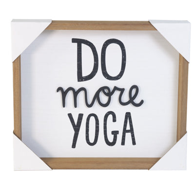 Wall Decor 14x12 Do More Yoga 3d