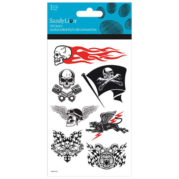 Racing Skulls Reflective Stickers