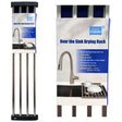 Grand Fusion Black Flat Bar Roll-Up Over The Sink Dish Drying Rack