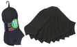 Teen Boy's/Women's Black No Show Socks - Size 9-11 - 10-Pair Packs