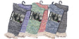 Women's Marled Ribbed Knit Thermal Boot Socks w/ Lace Cuff - Size 9-11 - 2-Pair Packs