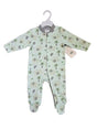Printed Newborn Onesies w/ Zipper - 0-9M - Elephant & Jungle Print