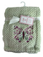 30 x 40 Embroidered Applique Baby Blankets - Royal Cloud Print