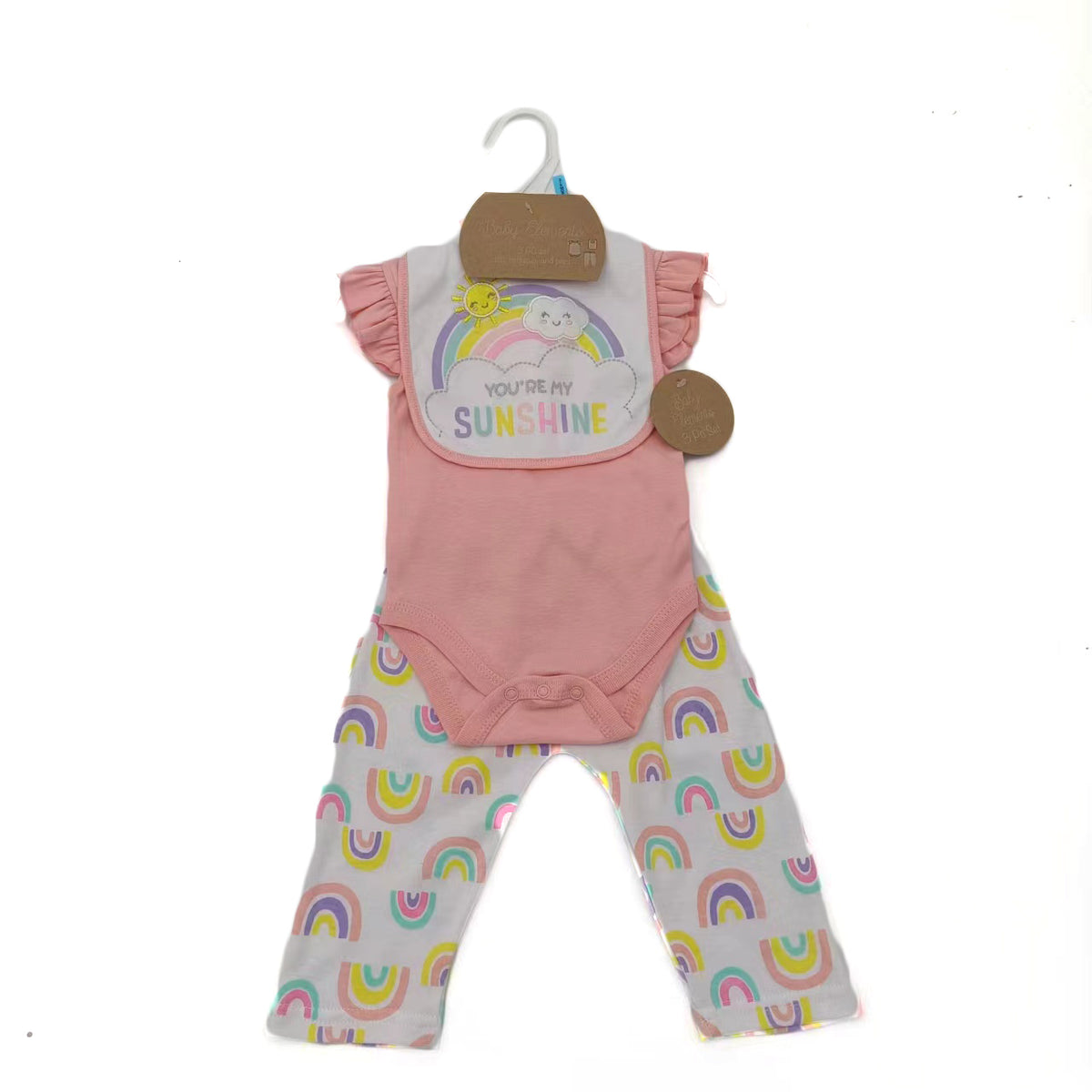 3-Piece Printed Romper