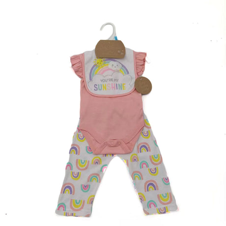 3-Piece Printed Romper