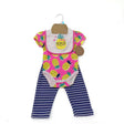 3-Piece Printed Romper