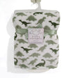 30 x 40 Soft Plush Printed Blankets - Dinosaur Print