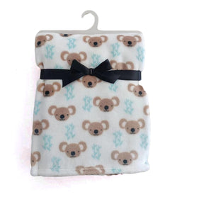 30 x 40 Soft Plush Printed Blankets - Bear Print