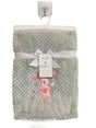 30 x 40 Embroidered Applique Baby Blankets - Love Bunny
