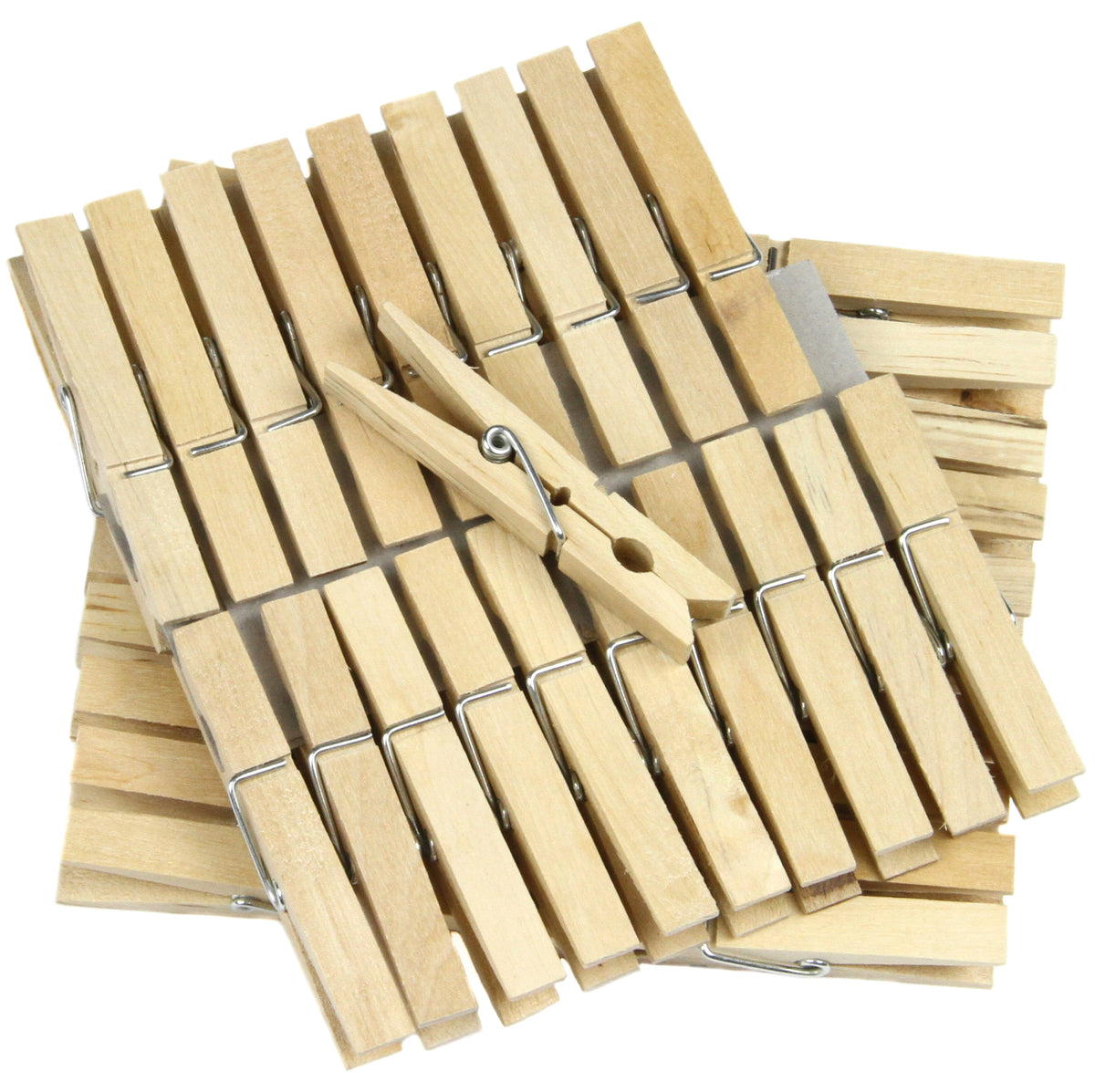 Wood Clothes Pins - 40-Packs