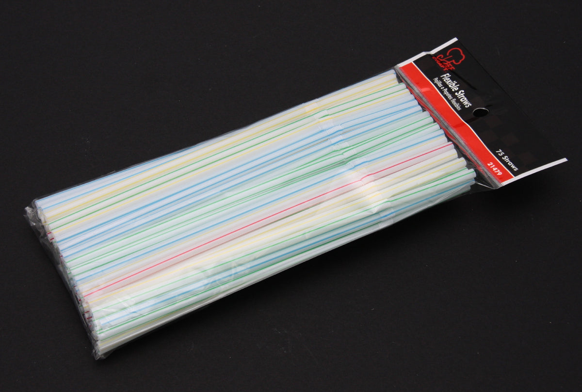 75 Piece Flexible Straws