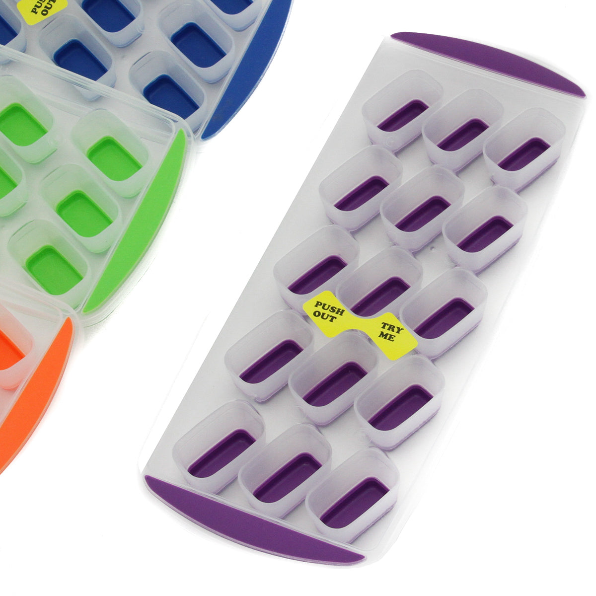 Push Out Rectangle Ice Cube Trays