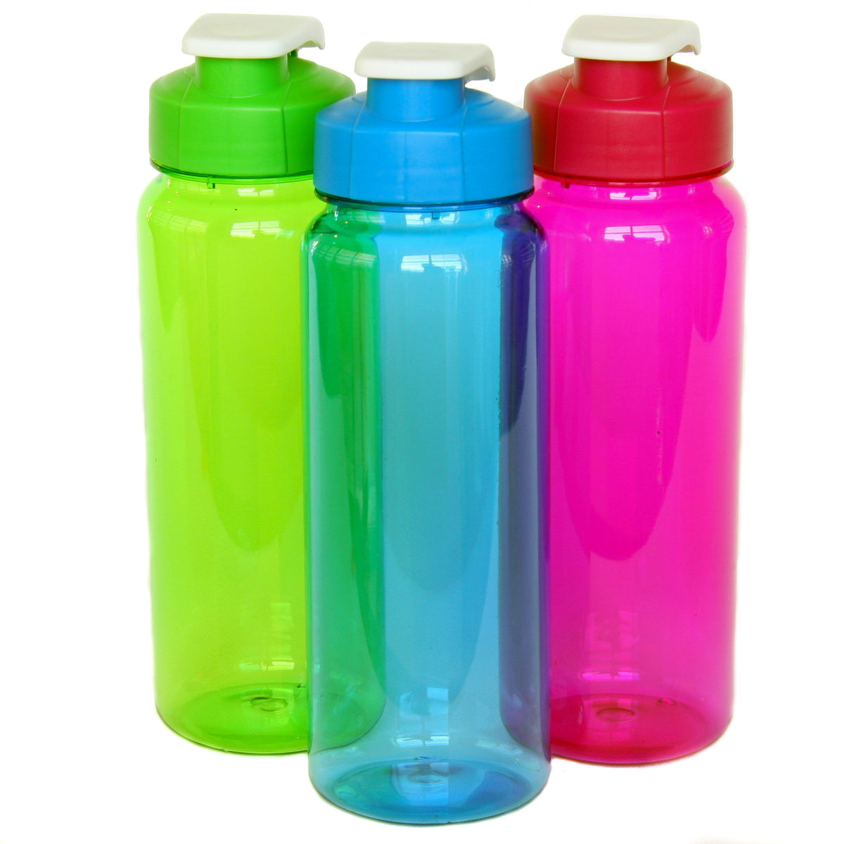 Flip Top Plastic Water Bottle - 21 oz.