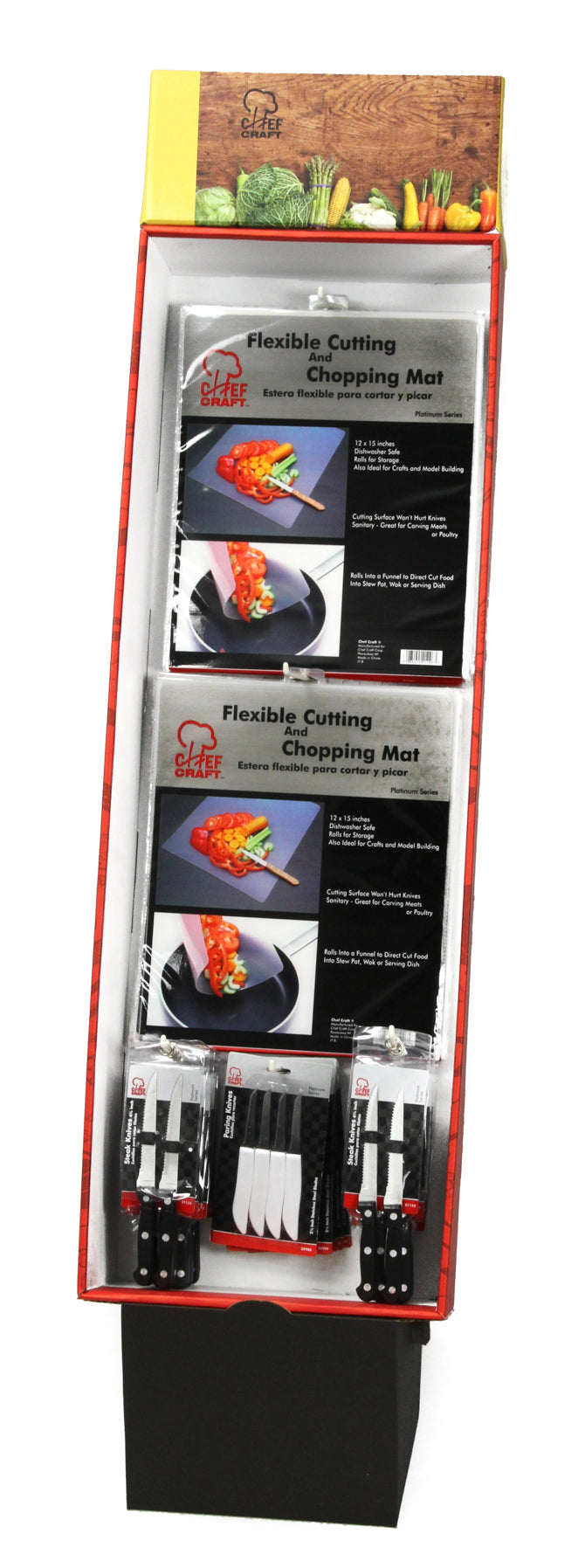 Cutting Mats/Paring Knives in Floor Display