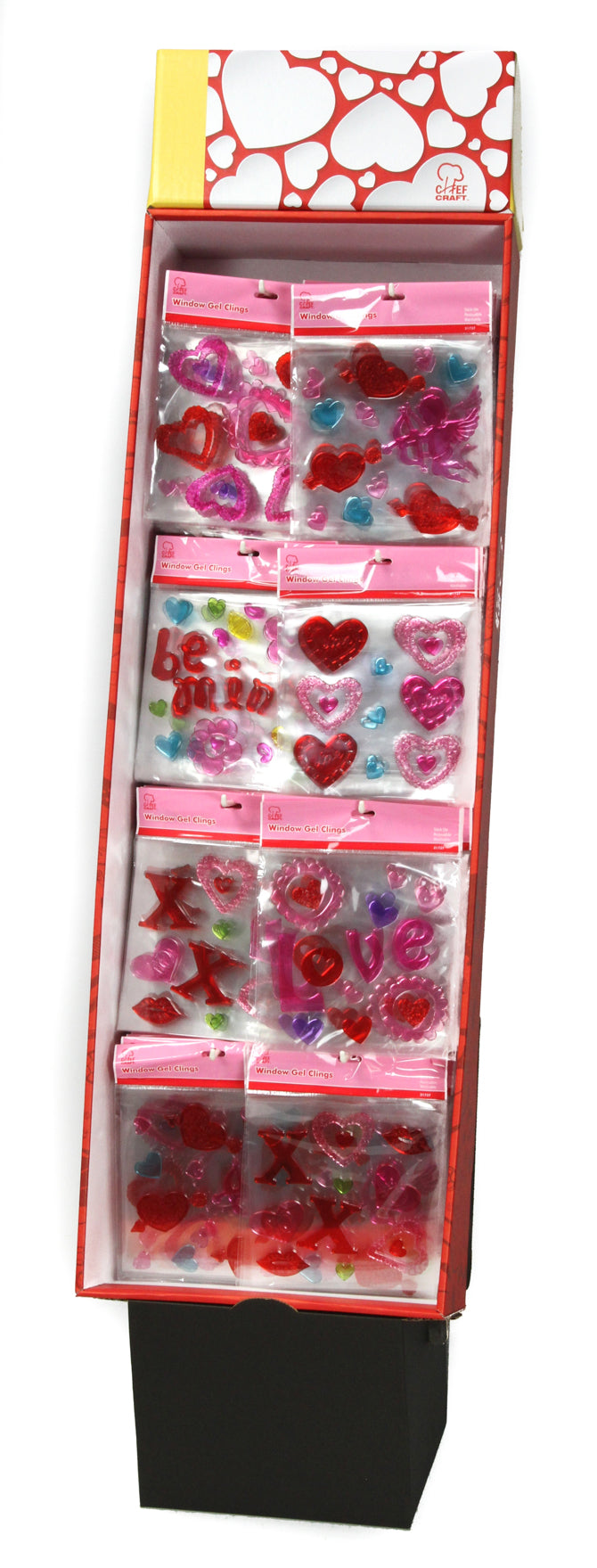 Valentine Gel Cling in Floor Display