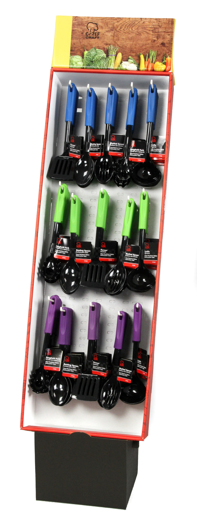 Blue/Black/Green Nylon Tools in Floor Display