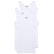 Men's Urban Edge Ribbed White A-Shirts - Sizes Medium-2XL - 6 Pack