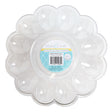 Egg Serving Plate 9in Clear 12 Wells Plastic/kitch Lab New Smaller Cs/pk