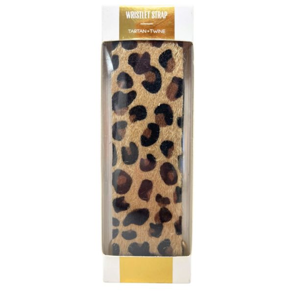 Tartan & Twine Leopard Print Wristlet Strap