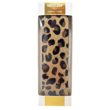 Tartan & Twine Leopard Print Wristlet Strap