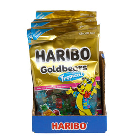 Haribo Limited Edition Goldbears Tropical 8 Oz Peg Bag In Counter Display