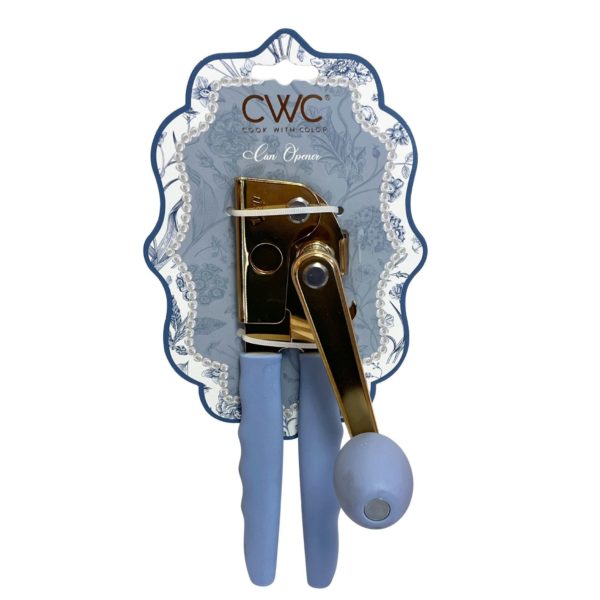 Cook with Color Gold Crank Handle Can Opener in Blue