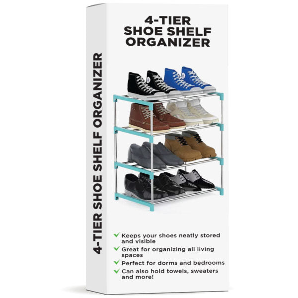 4-Tier Shoe Organizing Shelf Rack