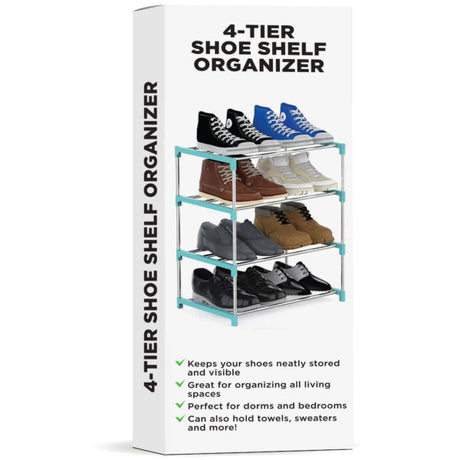 4-Tier Shoe Organizing Shelf Rack