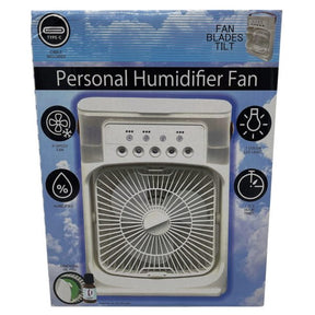 White Small Portable Personal Cooler Humidifier Fan