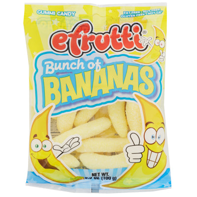 Efrutti Bunch Of Bananas Gummi Candy 3.5-oz Peg Bag Counter Display