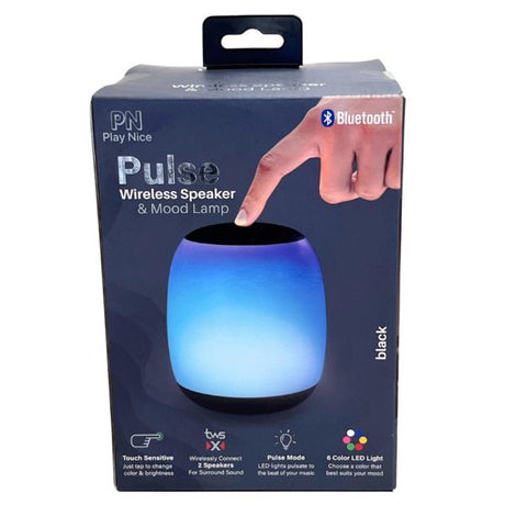 Pulse New Touch Mood Lamp & Wireless Speaker in Black