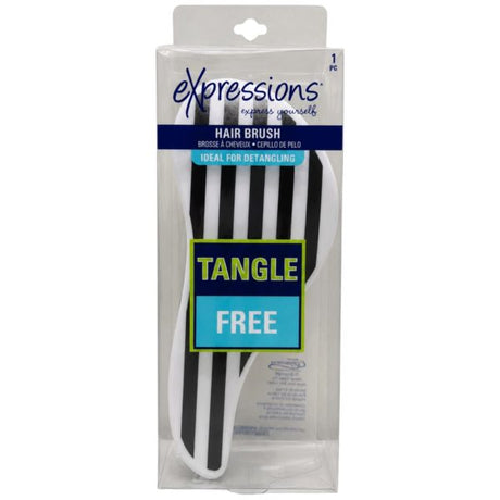 Expressions Dots & Stripes Print Detangling Hair Brush for Wet & Dry Hair