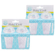 Salt & Pepper Shaker 2pk Clear Plastic 3.5in Pebble Finish B&c Wrap Card