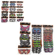 Half Mask Halloween Characters Or Masquerade 12ast/12pc Mdsgstrip