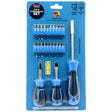 3 Pack Magnetized Tip Screwdriver Set with 20 Attachable Bits