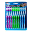 10 Pack Toothbrush Set