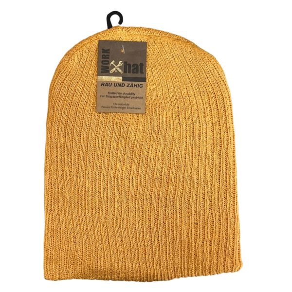 Work Knit Hat in Yellow