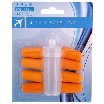 Earplug Soft Foam 4pairs W/carry Case/12pc Mdsg Strip Hba Blister Card