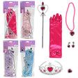 Princess Accessory Kit Gloves, Tiara, Wand, Earring, Neck Or Bracelet 4 Asst Colors Bag/ In Use Insert