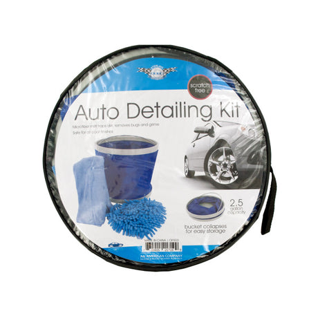 Car Wash Kit with Collapsible Bucket