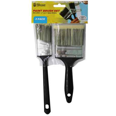 2 Pack Nylon Bristle Paint Brush Set