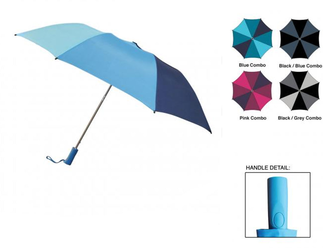 Weather Station 56" Arc Automatic Folding Golf Umbrellas - Solid Colors